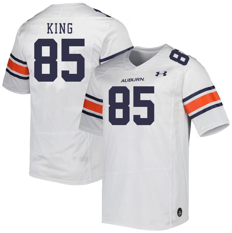 Men #85 Cam'Ron King Auburn Tigers College Football Jerseys Stitched-White